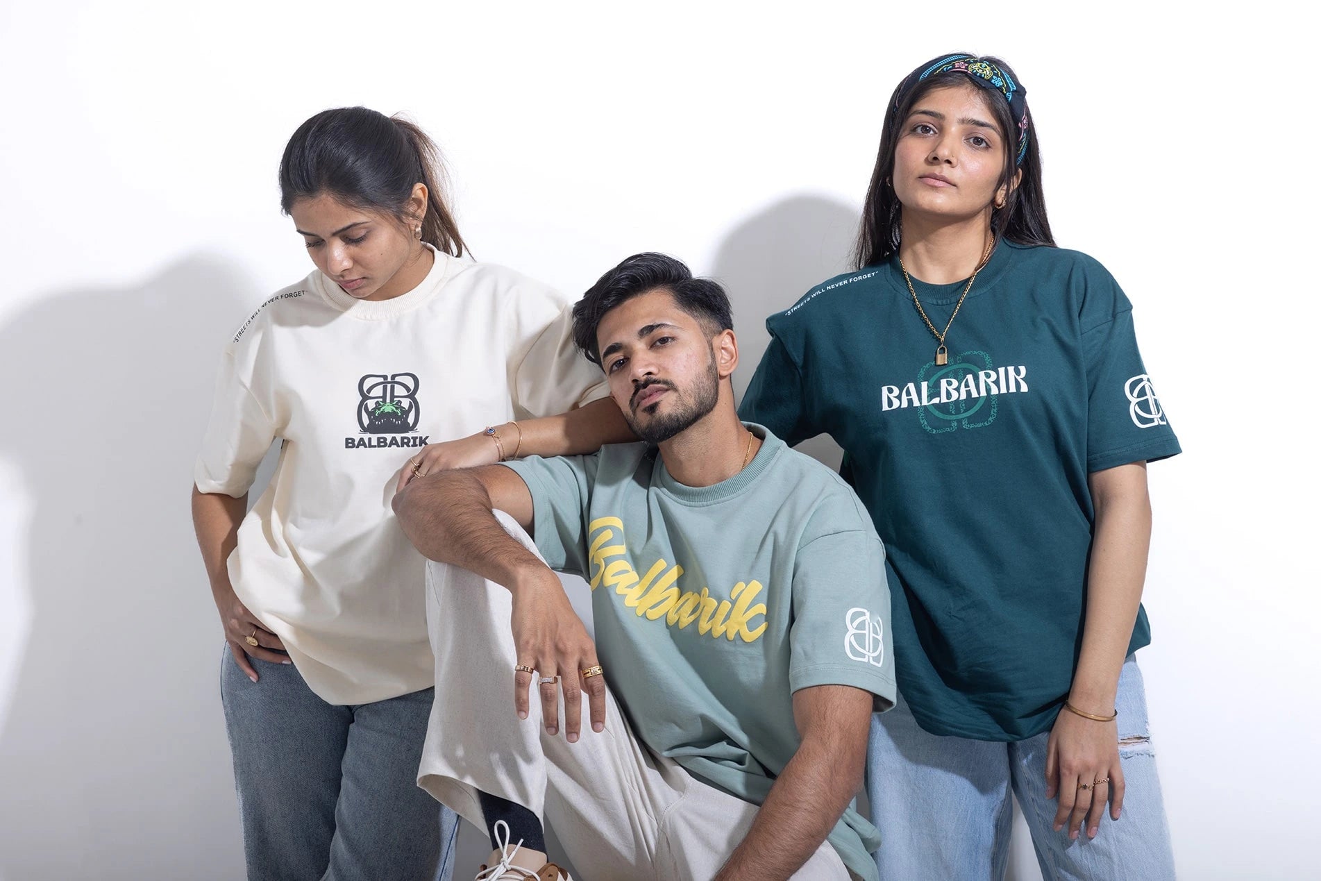 Balbarik unisex streetwear oversized t-shirt